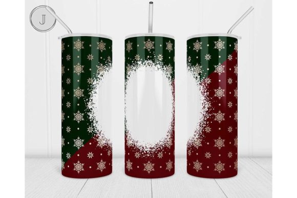 20oz Christmas Tumbler Snowflake Wrap for Crafts