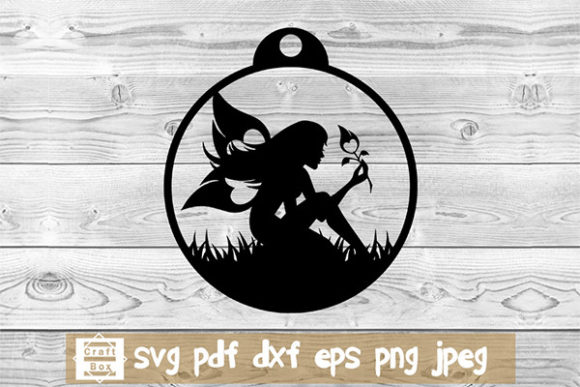 Christmas Baubles with Fairy Svg for Crafts