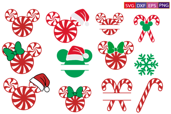 Christmas Candy Svg, Swirl Svg Bundle for Crafts