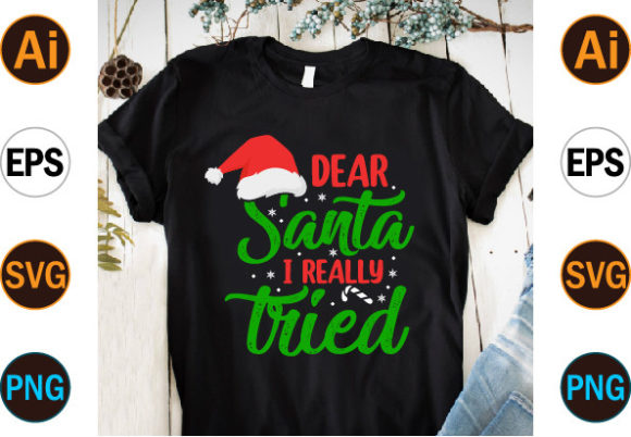 Christmas Funny Typography SVG T Shirt for Print Templates