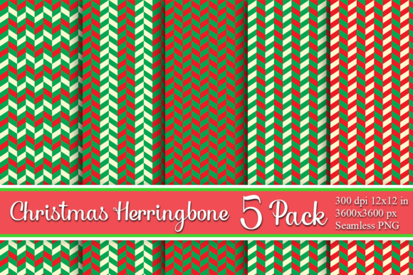 Christmas Herringbone Digital Pattern for Textures