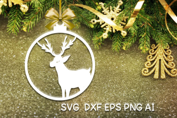 Christmas Ornament Ball Reindeer V2 Review