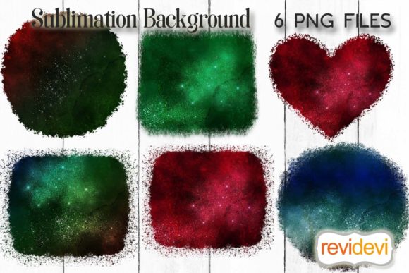 Christmas Sublimation Galaxy Background for Branding