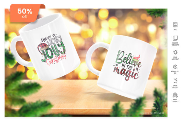 White Christmas Coffee Cup Mockup for Christmas Amp Projects